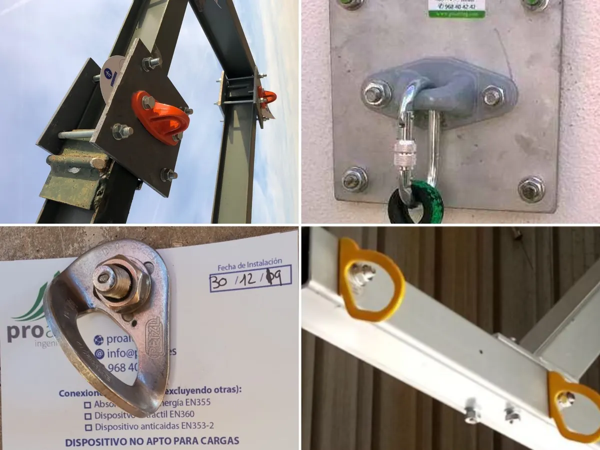 Instalación de puntos de anclaje
